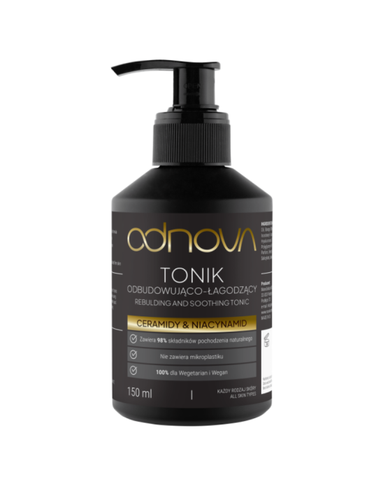Odbudowująco -łagodzący tonik ceramidy & niacynamid 175 ml | Odnova