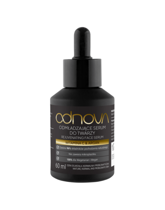 Odmładzające serum do twarzy witamina C & argan 60 ml | Odnova