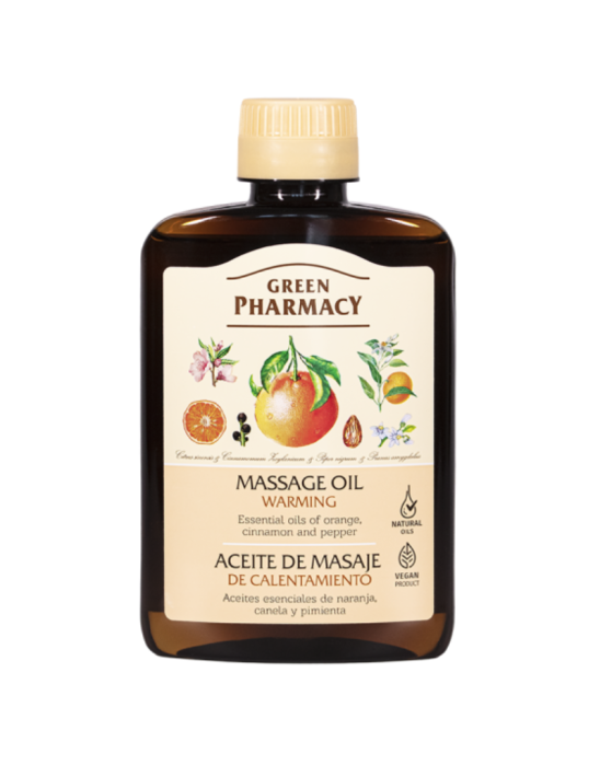 Olejek do masażu rozgrzewający 200 ml | Green Pharmacy
