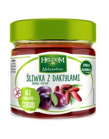 Pasta owocowa śliwka z daktylami 200 g | Helcom