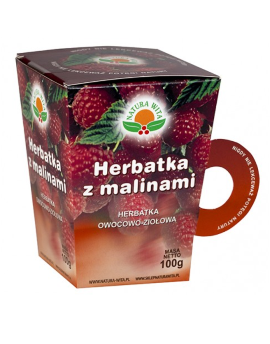 Herbatka owocowo-ziołowa z malinami 100 g | Natura Wita