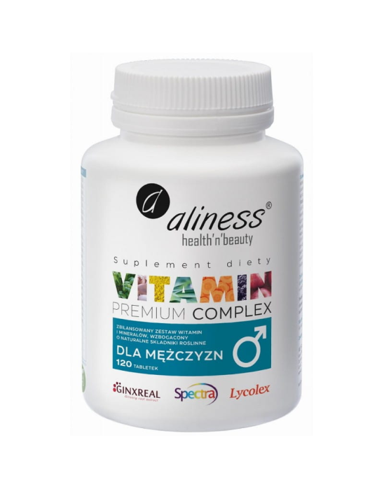 Vitamin premium complex dla mężczyzn 120 tabl | Aliness