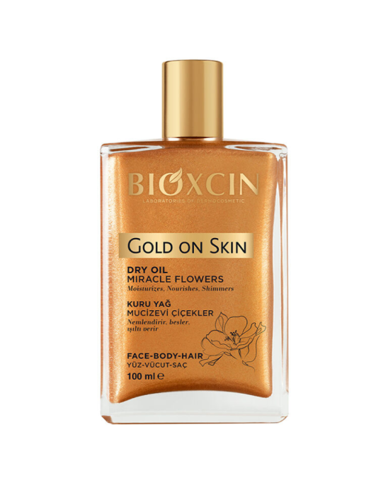 Suchy olejek gold skóra, twarz, włosy 100 ml | Bioxcin