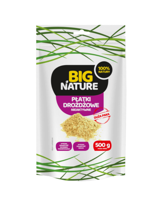 Płatki drożdżowe nieaktywne 500 g | Big Nature