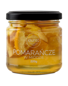 Pomarańcze w miodzie 220 g | Miody Krupiec