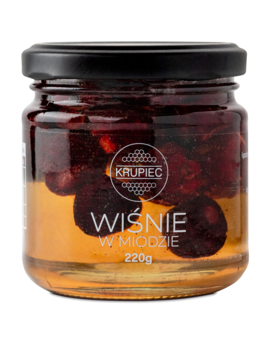 Wiśnie w miodzie 220 g | Miody Krupiec