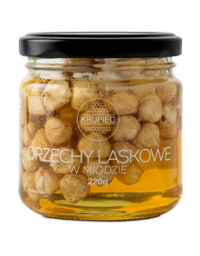 Orzechy laskowe w miodzie 220 g | Miody Krupiec