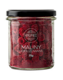 Maliny liofilizowane 25 g | Miody Krupiec