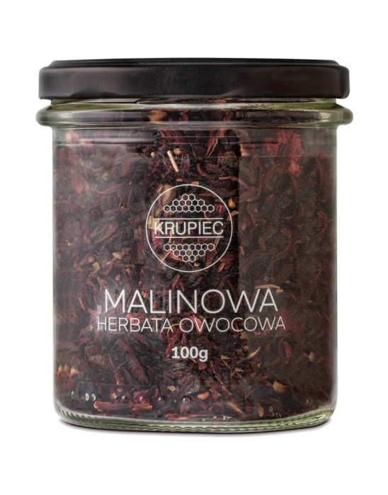Herbata malinowa 100 g | Miody Krupiec