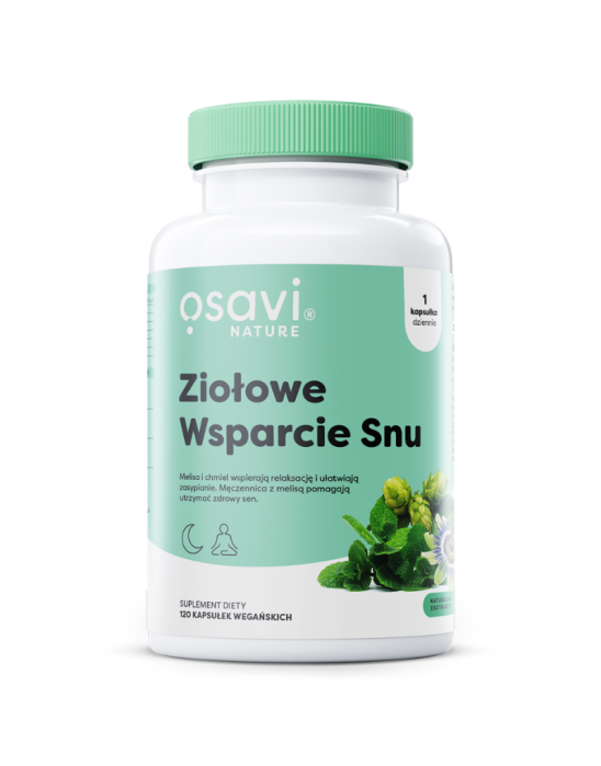 Ziołowe wsparcie snu 60 kaps | Osavi
