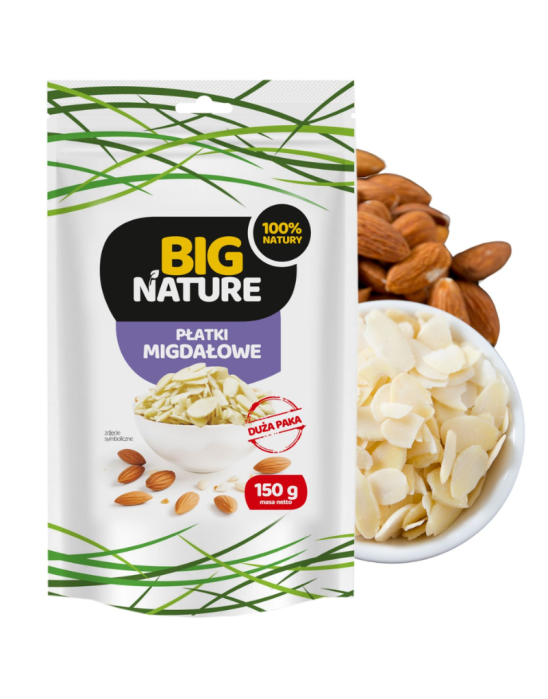 Płatki migdałowe 150 g | Big Nature
