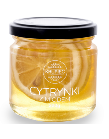 Cytrynki w zalewie z miodem 220 g | Miody Krupiec