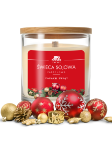 Świeca sojowa zapach świąt 150g | Big Nature