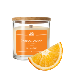 Świeca sojowa pomarańcza 150g | Big Nature