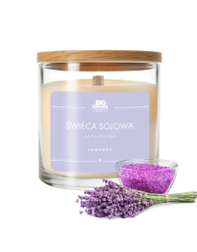 Świeca sojowa lawenda 150g | Big Nature