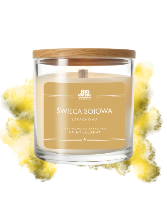 Świeca sojowa inspirowana zapachem Saint Laurent 150g | Big Nature