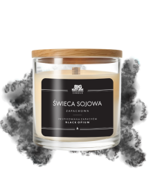 Świeca sojowa inspirowana zapachem Black Opium 150g | Big Nature