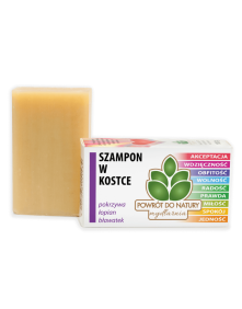 Szampon w kostce pokrzywa, łopian, bławatek 100 g | Powrót do natury