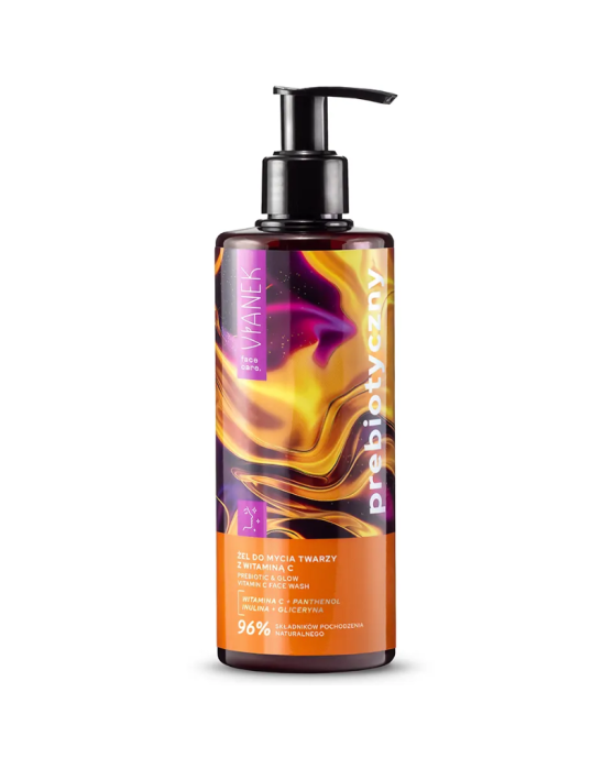 Prebiotyczny żel do mycia twarzy z witaminą C 300 ml | Vianek