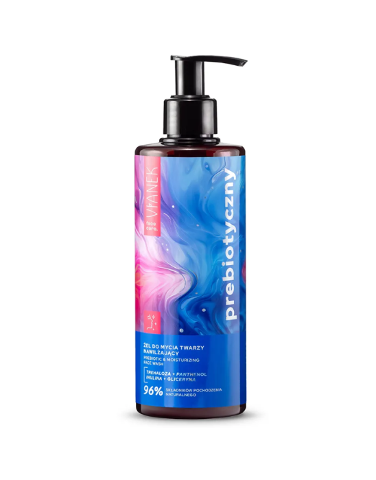 Prebiotyczny żel do mycia twarzy nawilżający 300 ml | Vianek