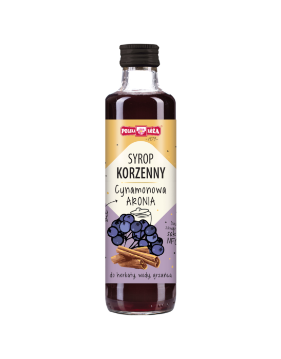 Syrop korzenny cynamonowa aronia 250 ml | Polska Róża