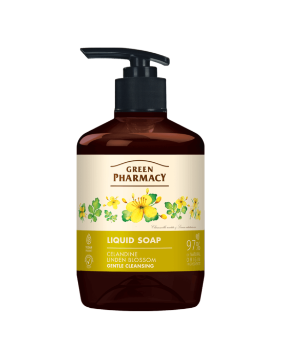 Mydło  wpłynie jaskółcze ziele i lipa 460 ml | Green Pharmacy