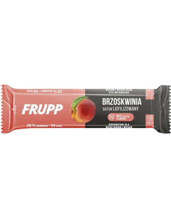Baton liofilizowany brzoskwinia 10 g | Frupp