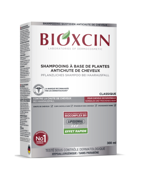 Szampon ziołowy przeciw wypadaniu do włosów suchych i normalnych 300 ml | Bioxcin