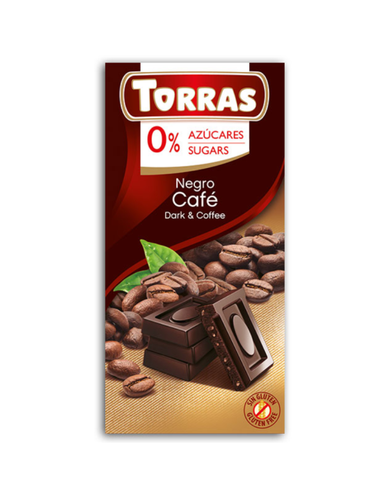 Czekolada gorzka z kawą 75 g | Torras