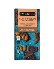 Czekolada gorzka z migdałami 75 g | Pure&Good