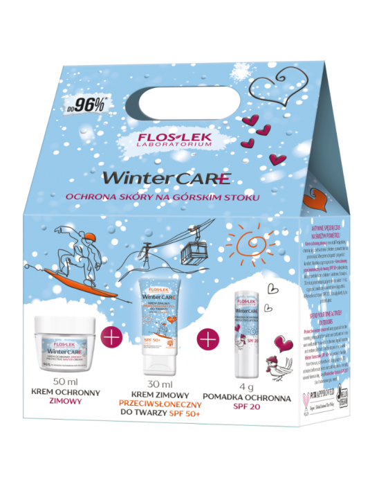 Zestaw Winter Care ochrona skóry na górskim stoku 3 szt | Floslek