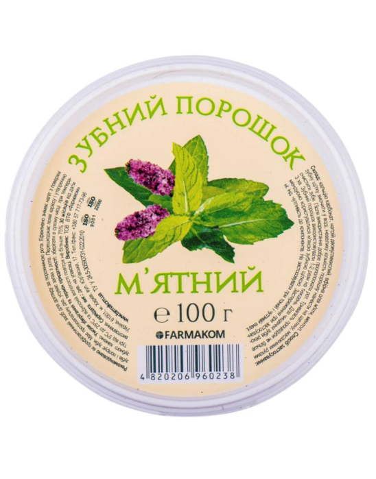 Wybielający proszek do czyszczenia zębów miętowy 100 g