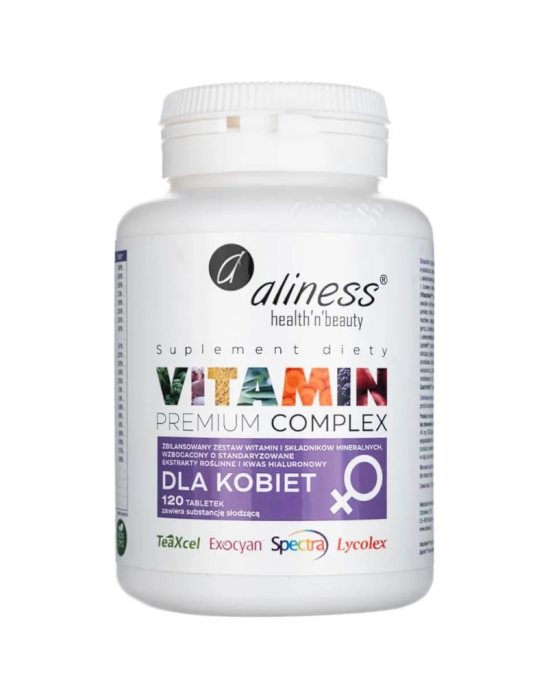 Vitamin premium complex dla kobiet 120 tabl | Aliness