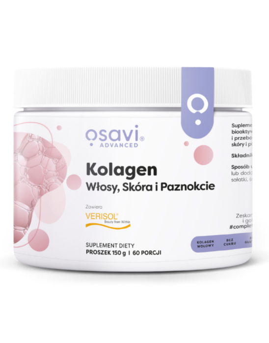 Kolagen włosy, skóra i paznokcie 60 porcji | Osavi