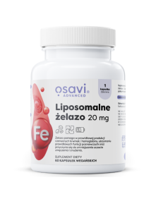 Liposomalne żelazo 20 mg 60 kaps | Osavi