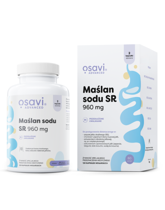 Maślan sodu SR 960 mg 120 kaps | Osavi