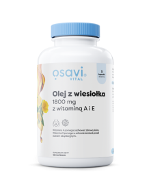 Olej z wiesiołka 1800 mg z witaminą A i E 180 kaps | Osavi