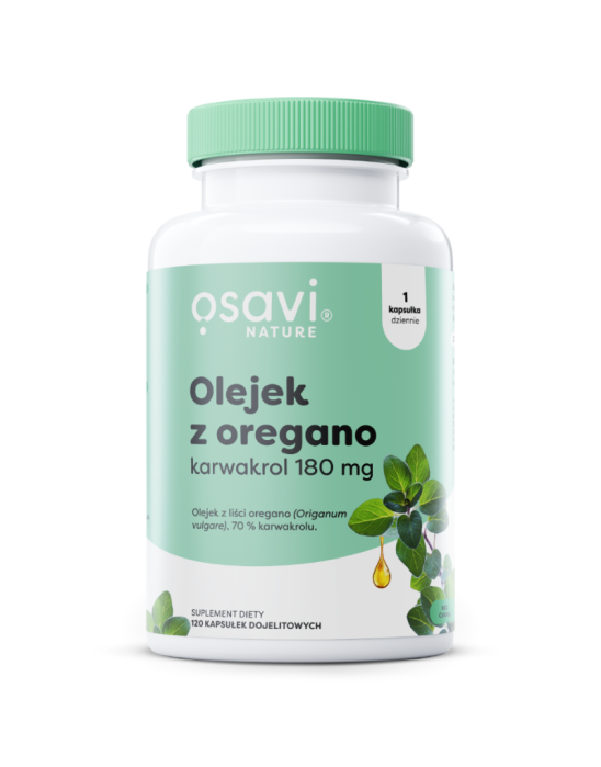 Olejek z oregano karwakrol 180 mg 120 kaps | Osavi