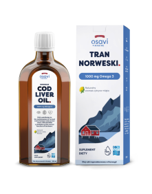 Tran norweski 1000 mg cytrynowo-miętowy 250 ml | Osavi