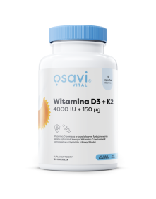 Witamina D3 4000 IU + K2 150 μg 120 kaps | Osavi