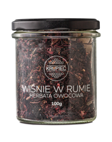 Herbata owocowa wiśnie w rumie 100 g | Miody Krupiec