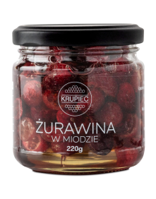 Żurawina w miodzie 220 g | Miody Krupiec