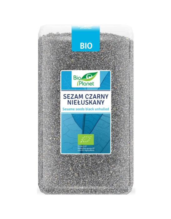 Sezam czarny niełuskany 200 g | Bio Planet