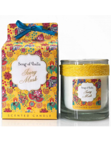Świeca sojowa w szkle ivory musk (piżmo) 200 g | Song of India