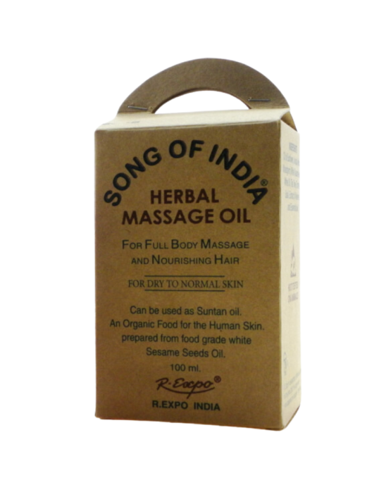 Ziołowy olejek do masażu z esencją Drzewa Sandałowego 100 ml | Song of India