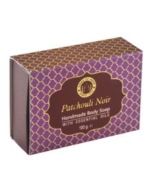 Ręcznie robione mydło glicerynowe Patchouli Nair 100 g | Song of India
