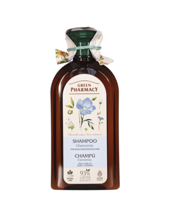 Szampon do włosów zniszczonych i osłabionych rumianek lekarski 350 ml | Green Pharmacy