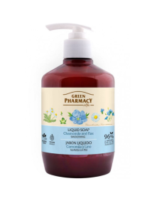 Mydło w płynie rumianek i len 460 ml |Green Pharmacy