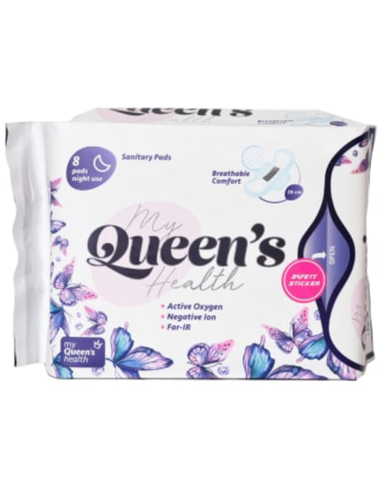 Ultracienkie podpaski nocne 8 szt | My Queen's Health