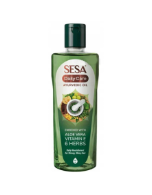 Ajuwerdyjski olejek do włosów aloes, wit E i 6 ziół 100 ml | Sesa